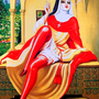 Religieuse italienne fumant une cigarette